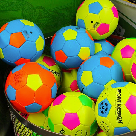 Neon soccer ball clearance