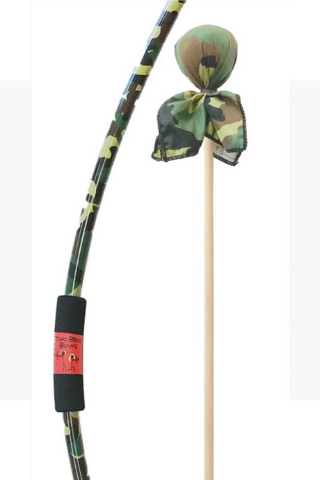 Two Bros Bow Set | Camo with kid-friendly soft tip foam arrow for safe, imaginative play and hand-assembled quality.