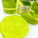 Shimmery Pickle Clear Slime