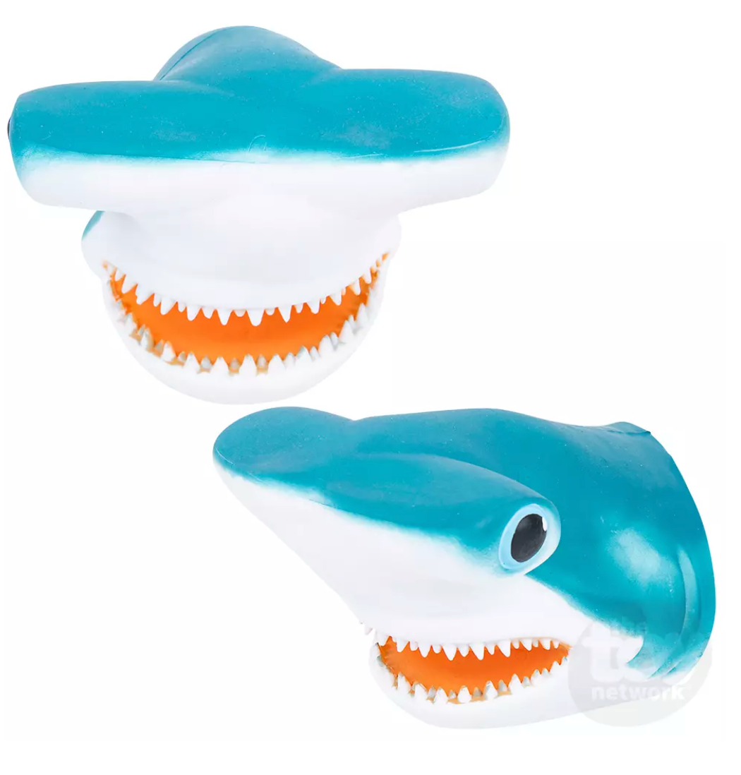 Hammerhead Shark Rubber Puppet Treehouse Toys