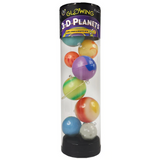 Glow Planets product featuring 3-D colorful glowing planets in a clear tube for bright room decoration.