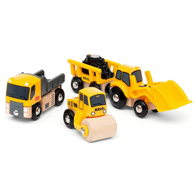 Toy construction top vehicles set