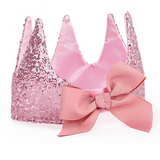 Gracious Pink Sequins Crown