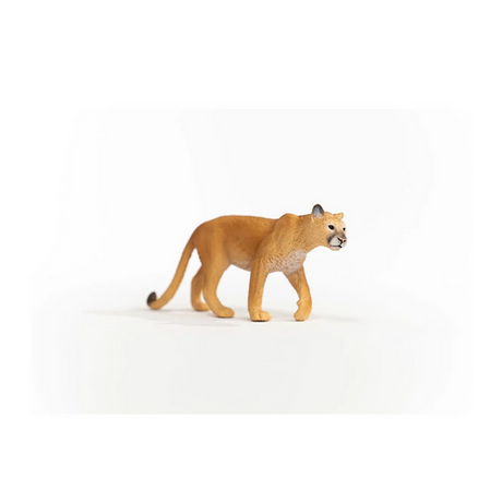 Cougar figurine pouncing with lifelike detail, slender powerful frame, perfect for ages 3 and up.