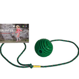 Skipper - Green toy with a green ball attached to a colorful cord for agility, balance, and coordination play.
