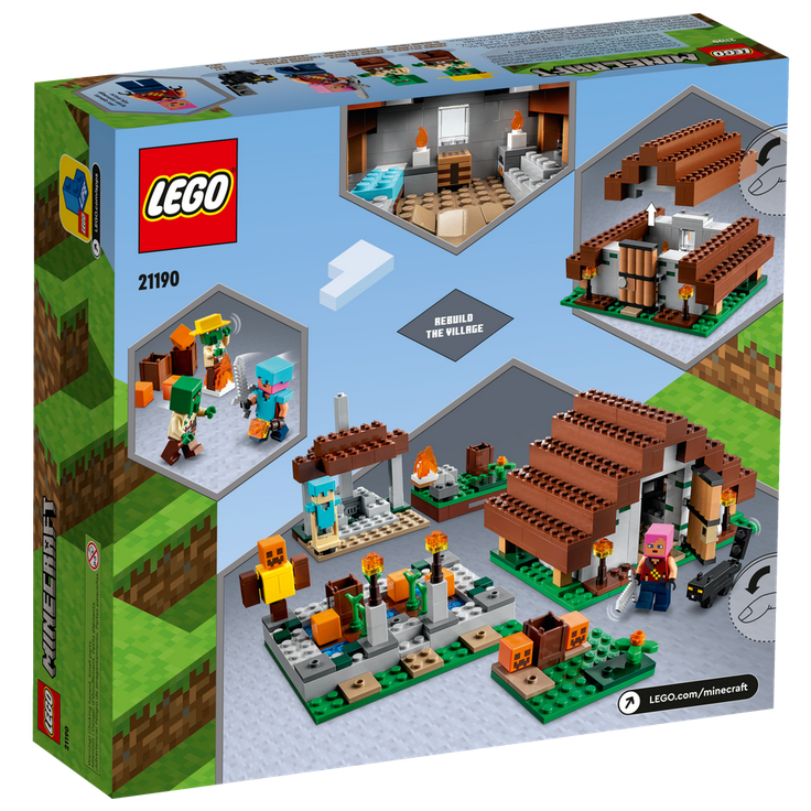 Using pieces from LEGO Minecraft The Village