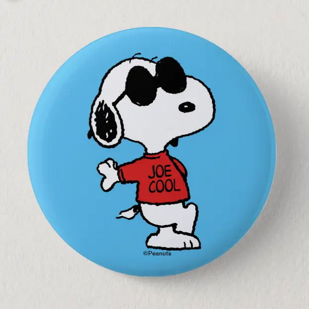 Cool Joe Snoopy Button