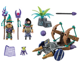 Violet Vale Demon Patrol playset with wizard figures, demon-catching wagon, magic wands, and demon figure for ages 4 and up.