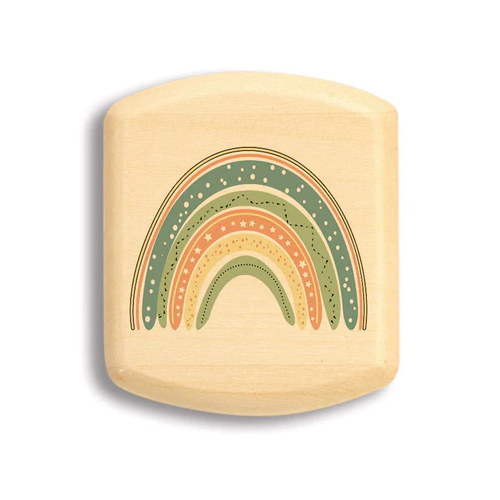 2" Flat Wide Aspen | Green Rainbow