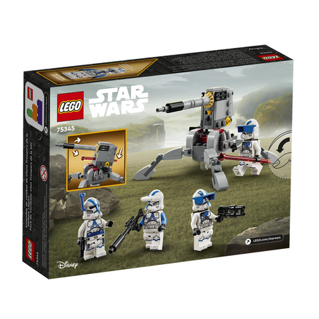 LEGO Star Wars 501st Clone Troopers Battle Pack with minifigures and anti-vehicle cannon for action play