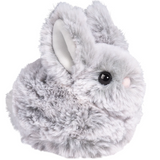 Lil Bitty Gray Bunny plush toy, soft gray fur, small size perfect for Easter baskets and cozy snuggles.