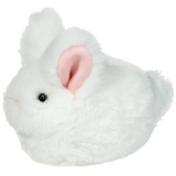 Lil Bitty White Bunny plush stuffed animal with soft white fur and pink ears, perfect for cuddling and Easter baskets.