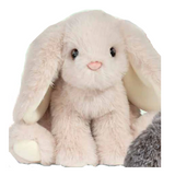 Bunny Soft Tan plush with soft tan fur and floppy ears, perfect size for cuddling and gifting.