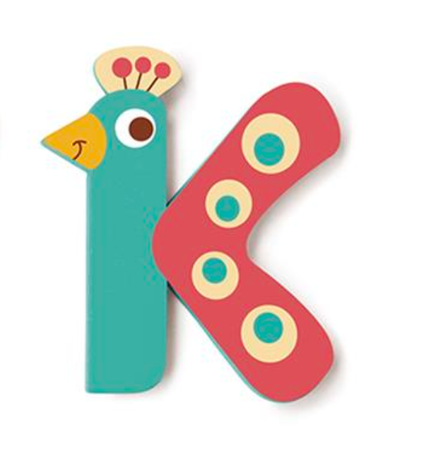 Wooden Letter K