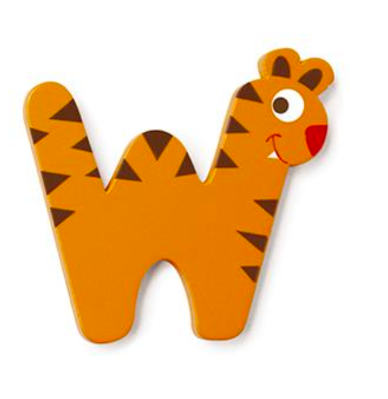 Wooden Letter W