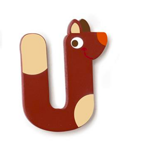 Wooden Letter U