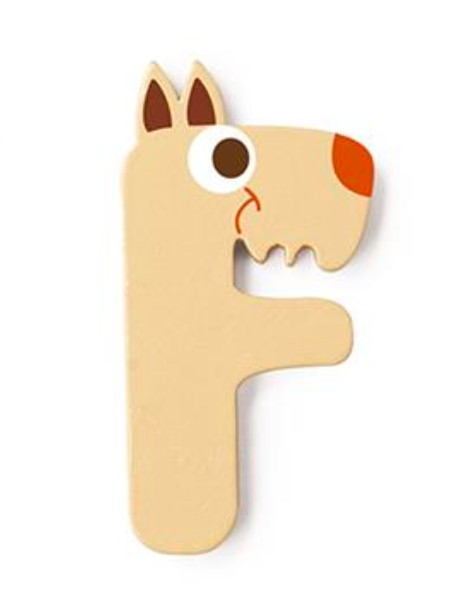 Wooden Letter F