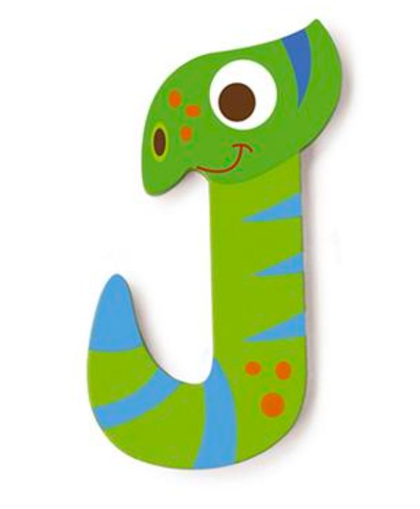 Wooden Letter J