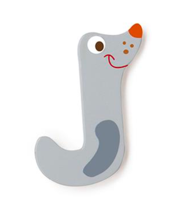 Wooden Letter J