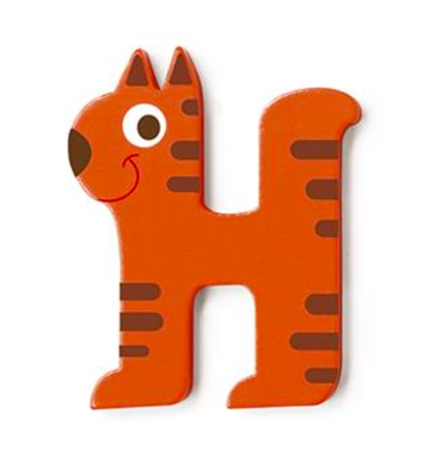 Wooden Letter H