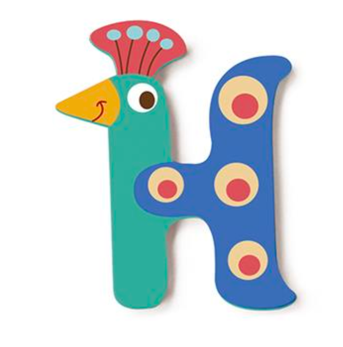 Wooden Letter H