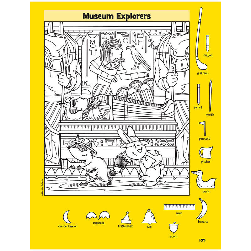 Hidden Images: Puzzle Coloring Book For Kids Ages 4 to 8