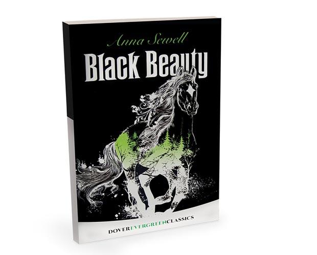 Black Beauty w/Book featuring Anna Sewell's classic horse tale with striking black horse cover design.