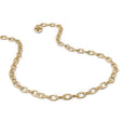 Gold Chain Necklace with adjustable 18-inch length, perfect for adding personalized charms to her collection.
