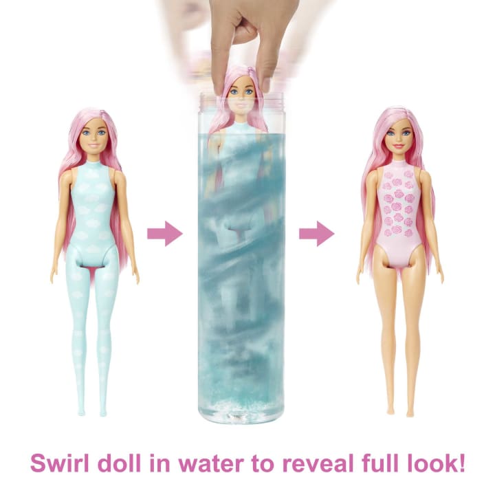 color reveal barbie doll