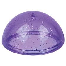 Popper Hopper toy in purple with glitter, ready to pop up for classic fun, perfect for kids ages 3 and up.