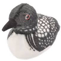Audubon Bird | Loon stuffed animal with realistic design and detailed black and white feather pattern.