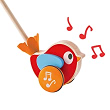 Musical Bird Push Toy