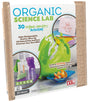 Organic Science Lab kit with eco-friendly tools for 30 hands-on organic chemistry and STEAM science experiments for kids.