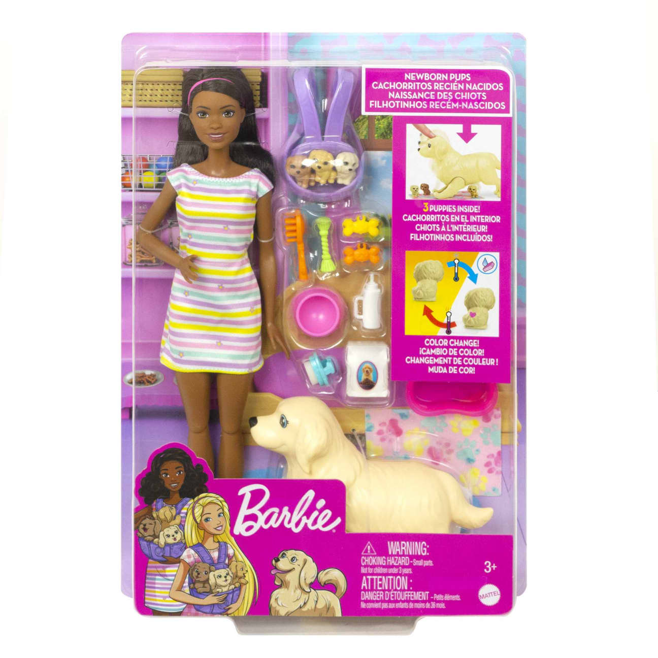 Barbie African American & Pets
