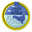 Land of Dough Mini Blue Whale play dough container with blue whale illustration and eco-friendly packaging.