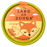 Land of Dough Mini Orange Fox play dough container with fox illustration and natural, sustainable design.