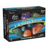 Solar System 3D glowing planets set with 240 pieces including stars and string for hanging and decorating.