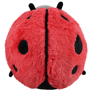 Ladybug Mini plush toy in bright red with black spots, 7 squishy inches, soft polyester fiber for kids ages 3 and up.
