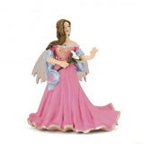 Pink Elf with Lily figurine in a flowing pink gown holding a white lily from the enchanted world collection.
