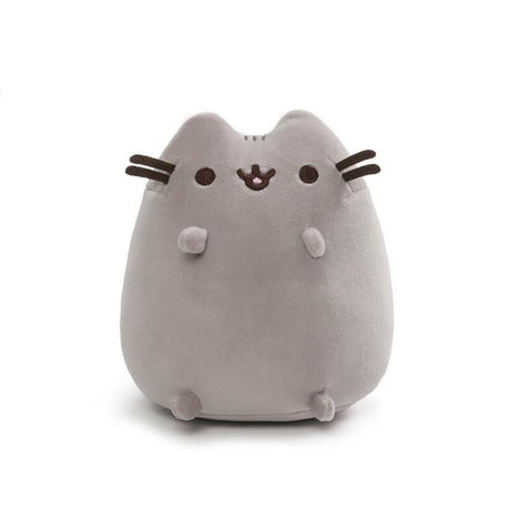 Pusheen Sitting plush from Squisheen collection, soft and squishy cat with signature smile and paws out for hugging.