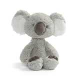 Toothpick Koala Shay plush toy made of soft gray baby plush, safe for all ages, perfect for baby's first friends collection.