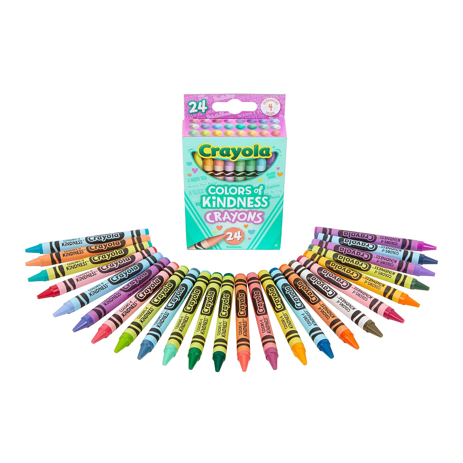  Crayola 24 Count Box of Crayons Non-Toxic Color Coloring School  Supplies (2 Packs) : Toys & Games