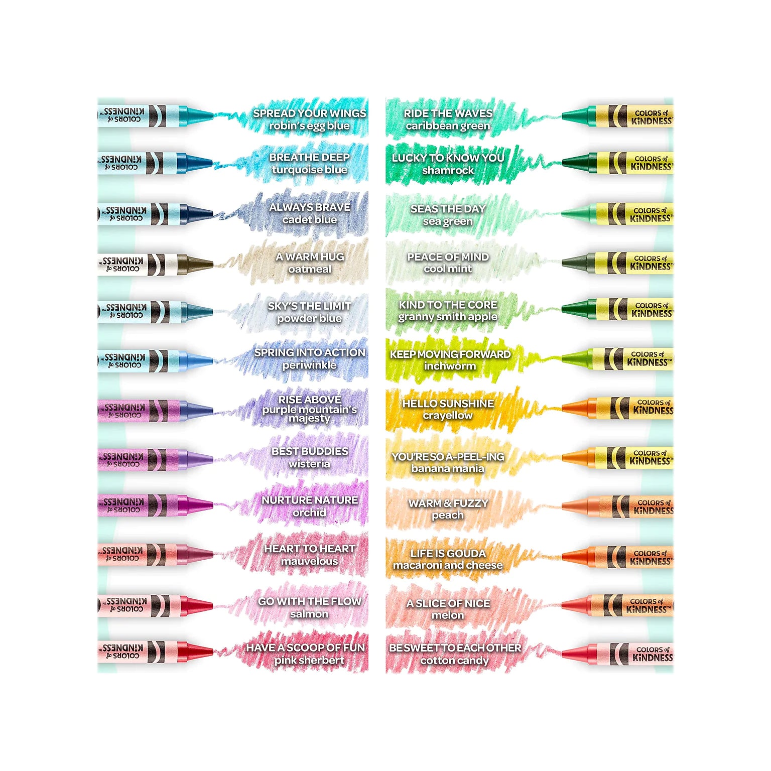 Crayola Colors of Kindness Crayons, 24 Ct, Easter Basket Stuffers, Assorted  Colors, Non-Toxic - DroneUp Delivery