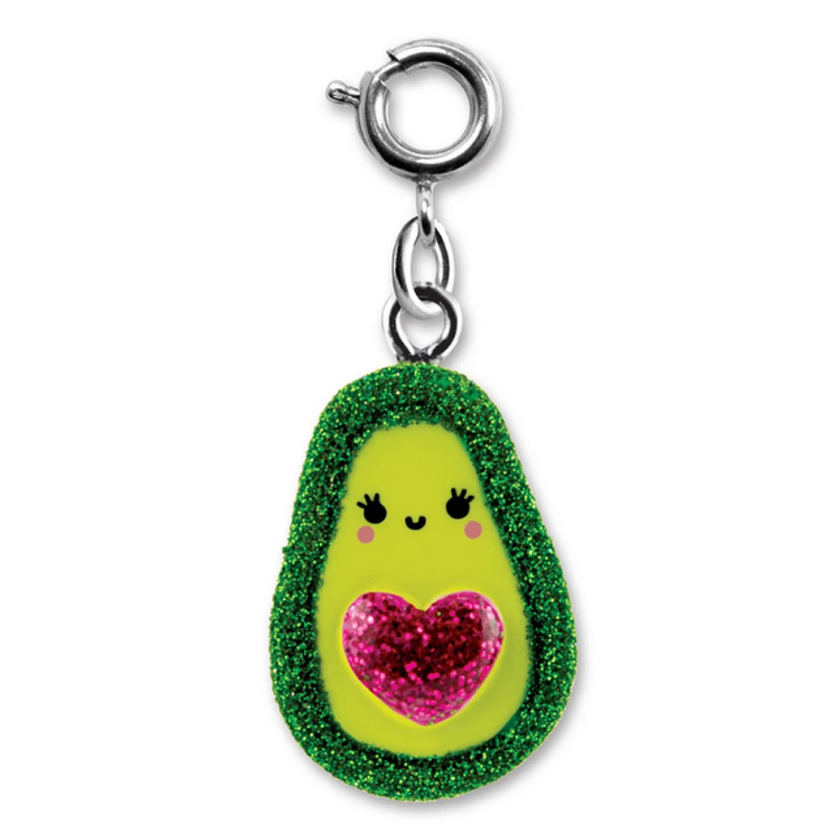 Glitter Avocado Charm