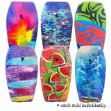 Body Board LG colorful 36-inch EPS core boogie boards with wrist leash, assorted fun summer designs for ages 3 and up.