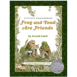 Frog & Toad Are Friends Anniversary Edition cover with frogs reading, celebrating 50 years of the classic children’s book by Arnold Lobel.