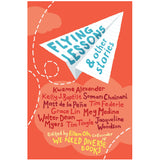 Cover of Flying Lessons and Other Stories featuring a paper airplane and names of diverse children’s authors.