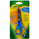 Blunt Tip Scissors with blue handles designed for right and left-handed kids, safe for crafting and school projects.