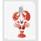 Lobstah Santa Card