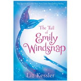 The Tail of Emily Windsnap #1 book cover featuring a blue mermaid tail against a starry underwater background.